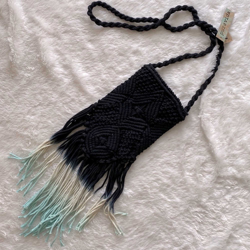 NWT Unique pura vida aztec fringed crossbody bag